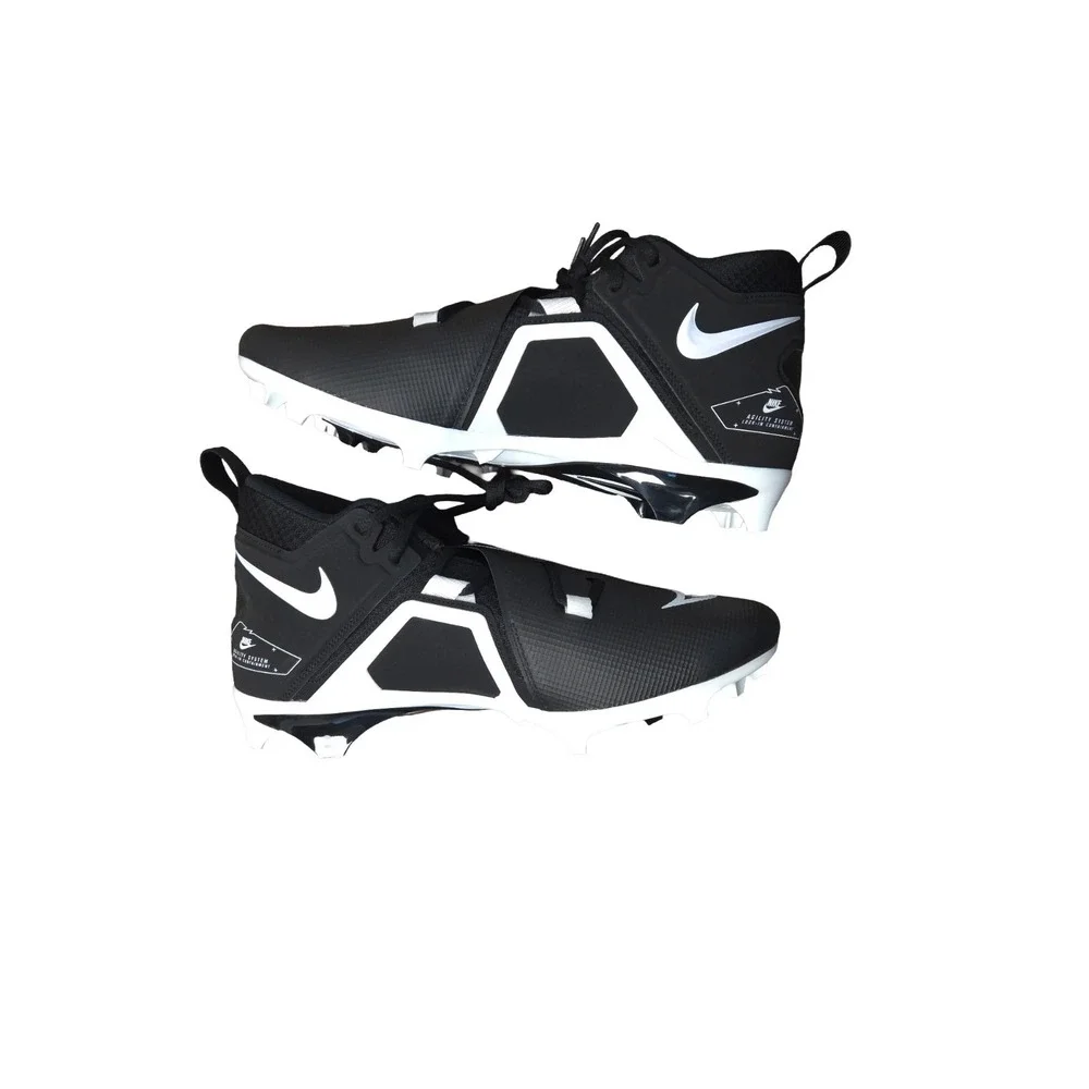Nike Mens 12.5 WIDE Alpha Menace Pro 3 PE Mid‎ Football Cleats Black DH3292-001